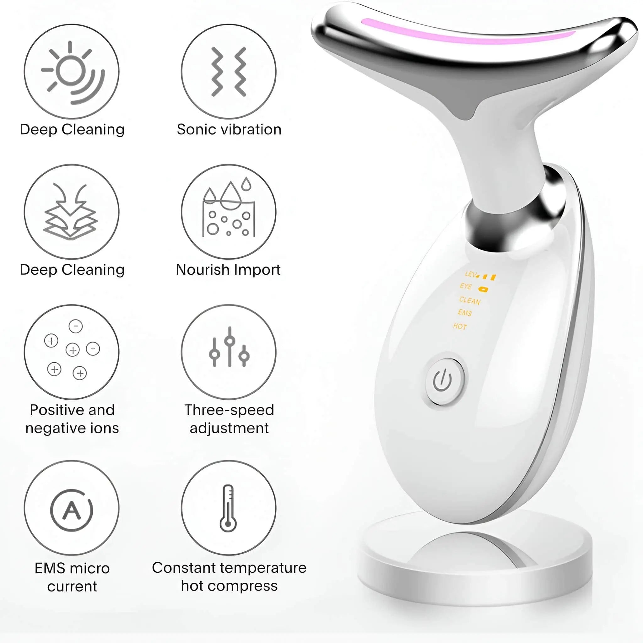 Vibrating Massager for Face & Neck, anti wrinkle face massager, anti wrinkle face & neck massager, anti aging face massage tool​