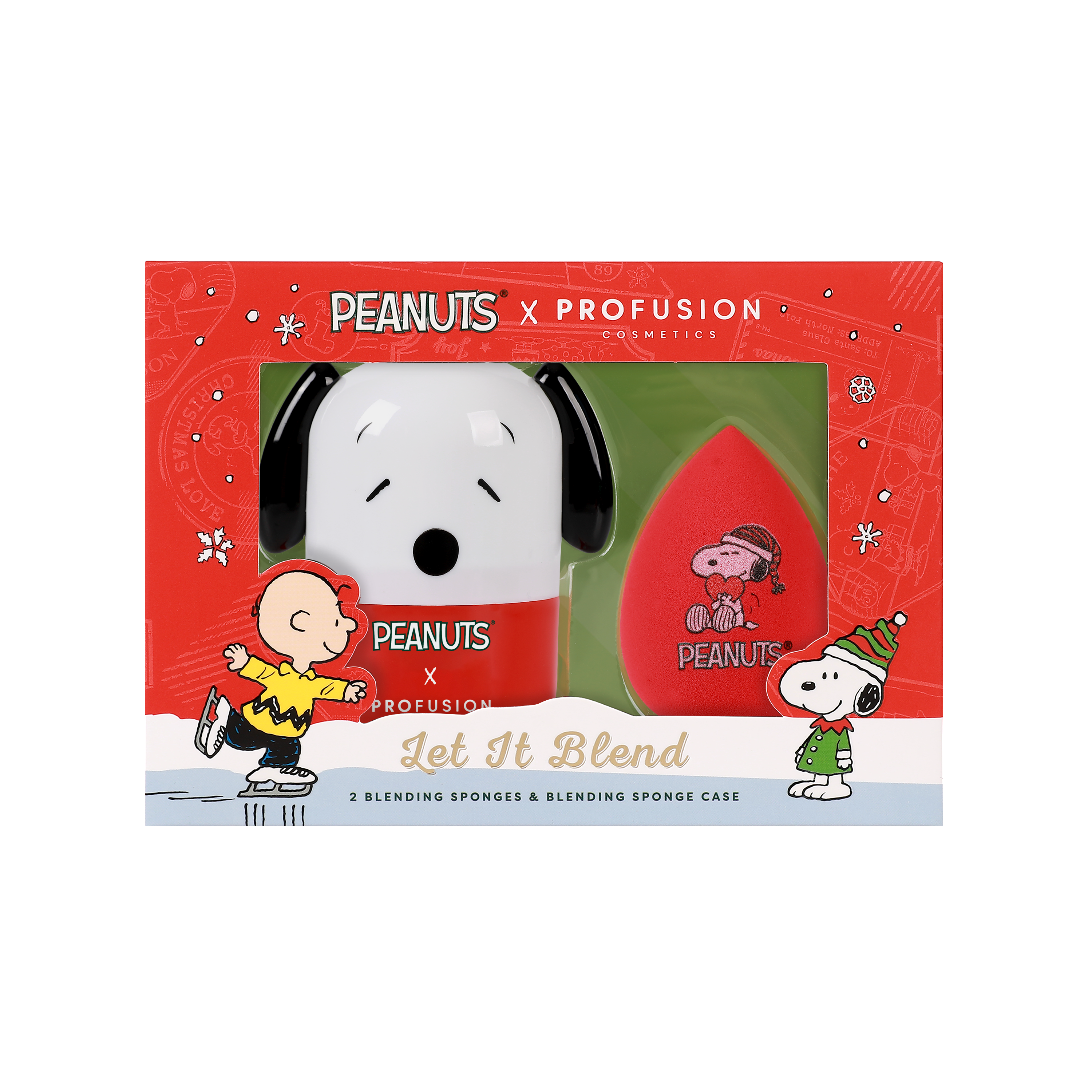 Peanuts Holiday | Let It Blend Blending Sponge & Case Set